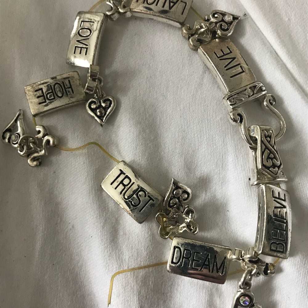Positive words bracelet